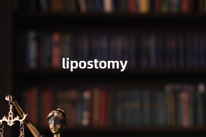 lipostomy单词图解，单词释义场景配图