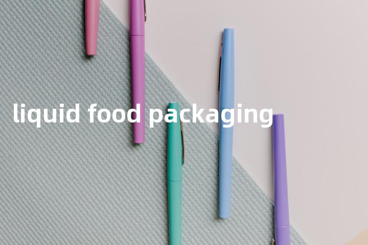 liquid food packaging单词图解，单词释义场景配图