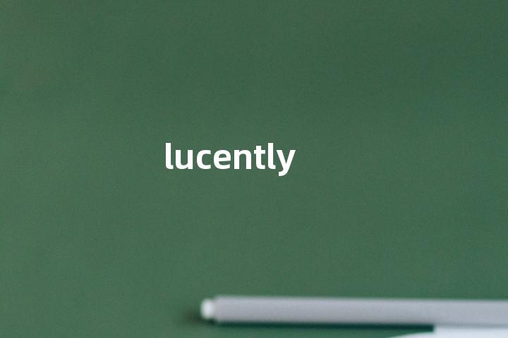 lucently单词图解，单词释义场景配图