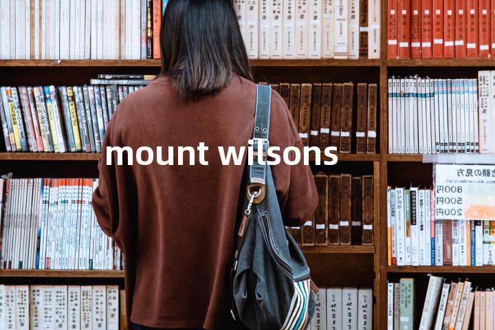 mount wilsons单词图解，单词释义场景配图