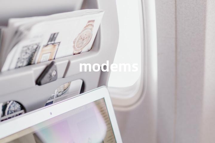 modems单词图解，单词释义场景配图