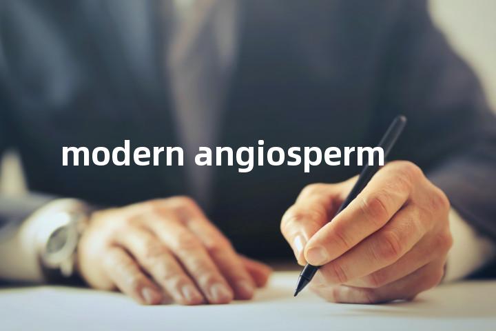 modern angiosperm单词图解，单词释义场景配图