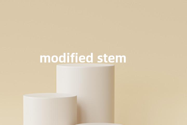 modified stem单词图解，单词释义场景配图