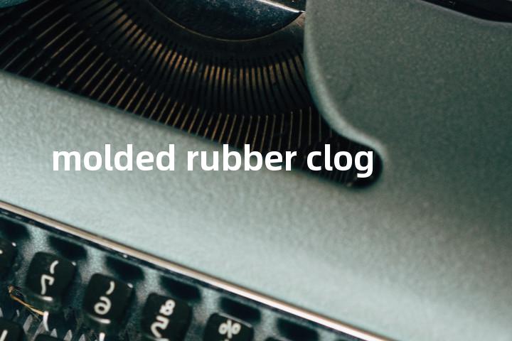 molded rubber clog单词图解，单词释义场景配图