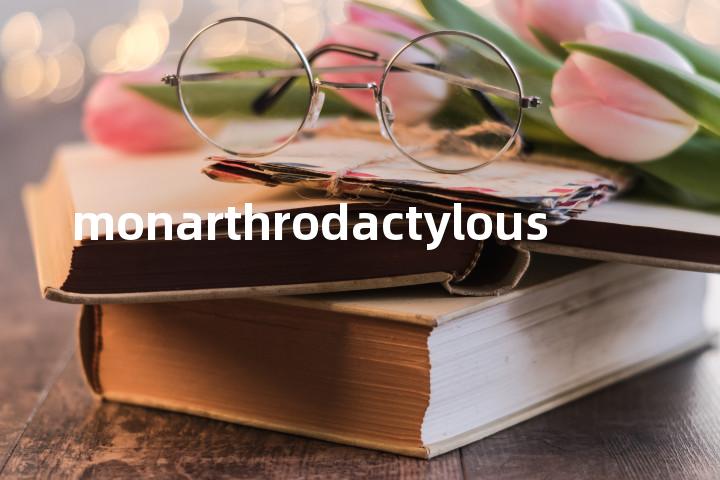 monarthrodactylous单词图解，单词释义场景配图