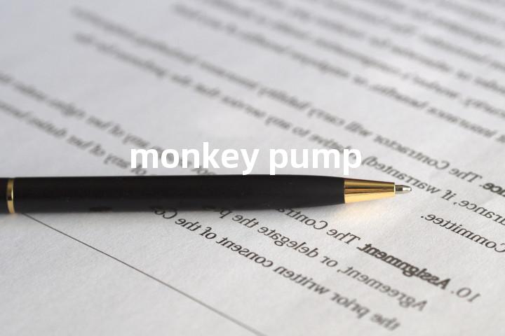 monkey pump单词图解，单词释义场景配图