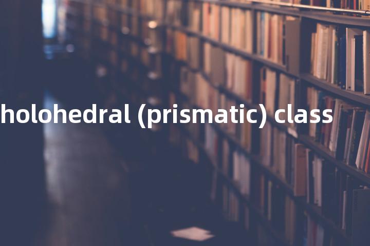 monoclinic holohedral (prismatic) class单词图解，单词释义场景配图