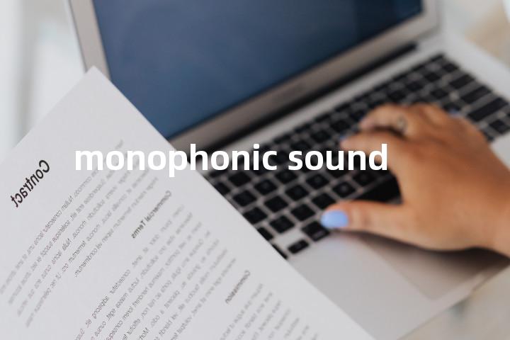 monophonic sound单词图解，单词释义场景配图