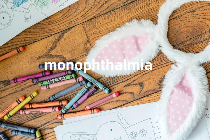 monophthalmia单词图解，单词释义场景配图