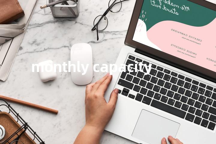 monthly capacity单词图解，单词释义场景配图
