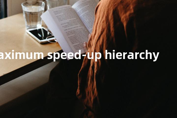 maximum speed-up hierarchy单词图解，单词释义场景配图