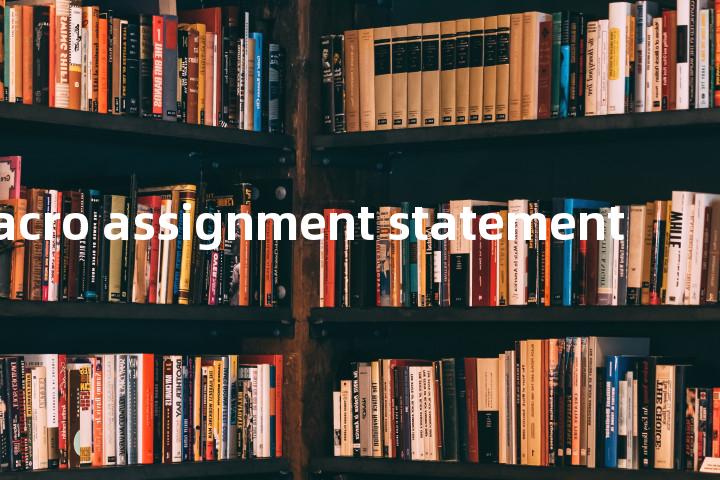 macro assignment statement单词图解，单词释义场景配图