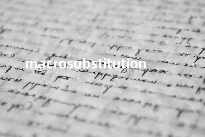 macrosubstitution单词图解，单词释义场景配图