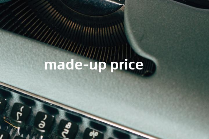made-up price单词图解，单词释义场景配图