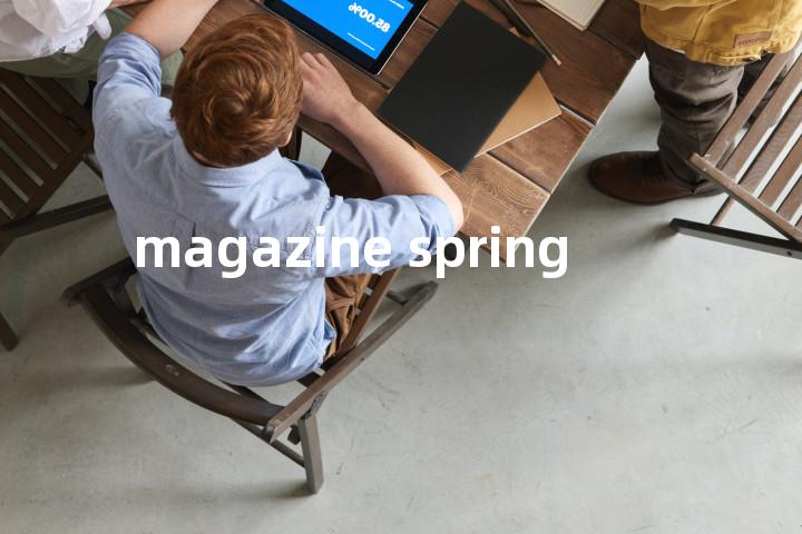 magazine spring单词图解，单词释义场景配图
