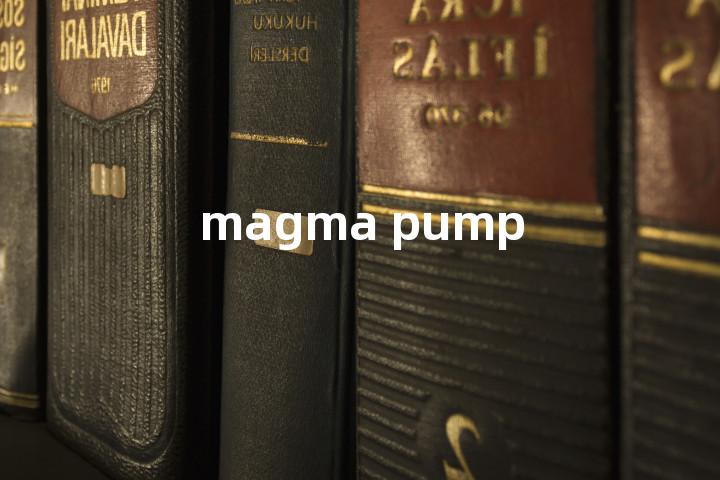 magma pump单词图解，单词释义场景配图