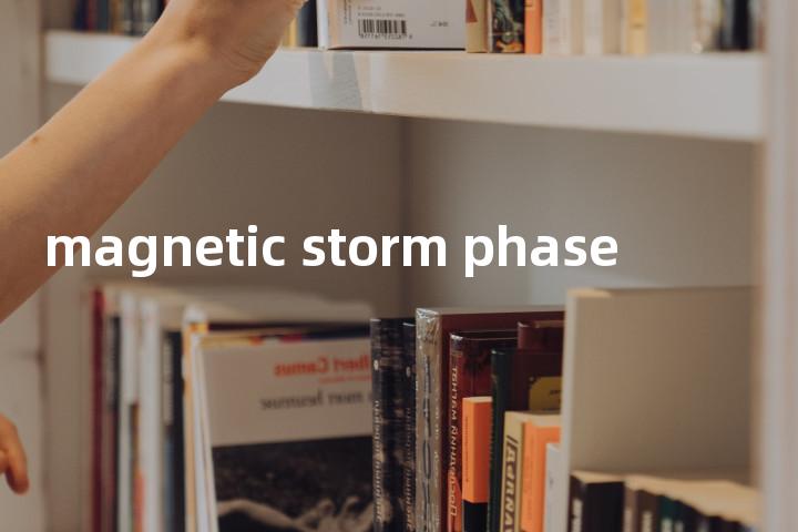 magnetic storm phase单词图解，单词释义场景配图
