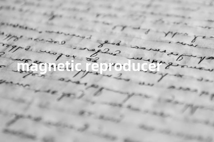 magnetic reproducer单词图解，单词释义场景配图
