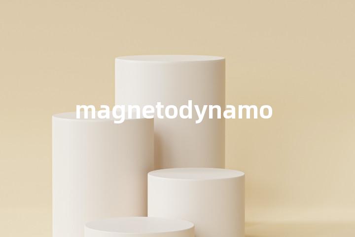 magnetodynamo单词图解，单词释义场景配图