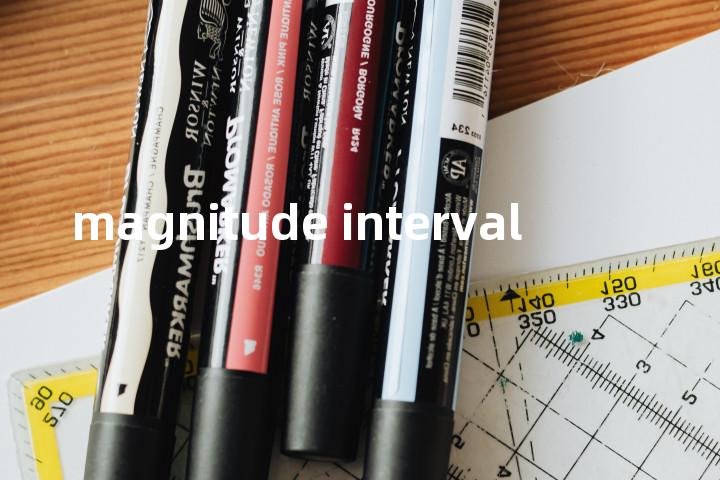 magnitude interval单词图解，单词释义场景配图