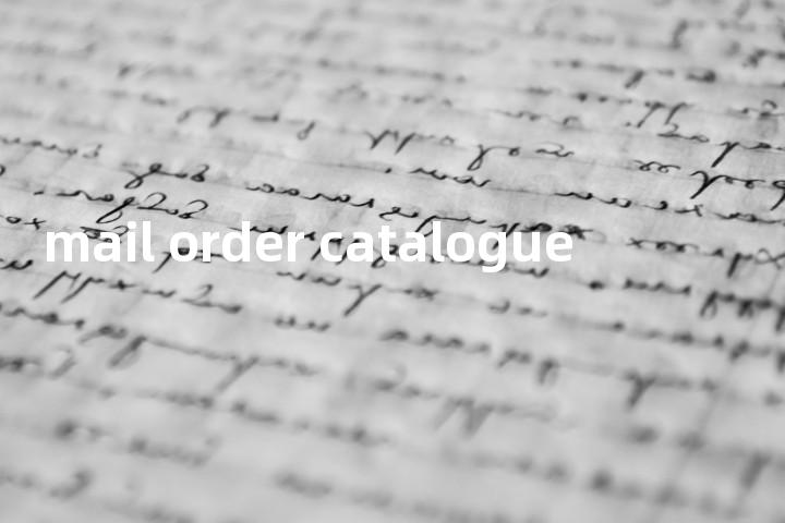 mail order catalogue单词图解，单词释义场景配图