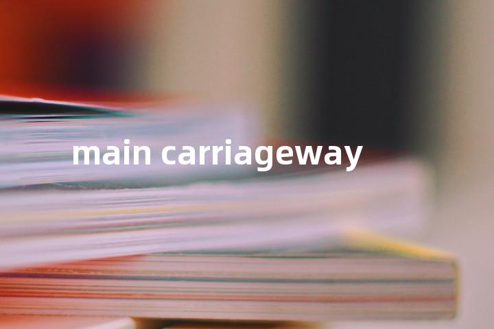 main carriageway单词图解，单词释义场景配图