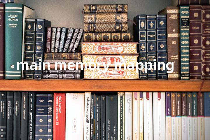 main memory mapping单词图解，单词释义场景配图