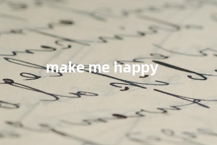 make me happy单词图解，单词释义场景配图