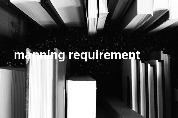 manning requirement单词图解，单词释义场景配图