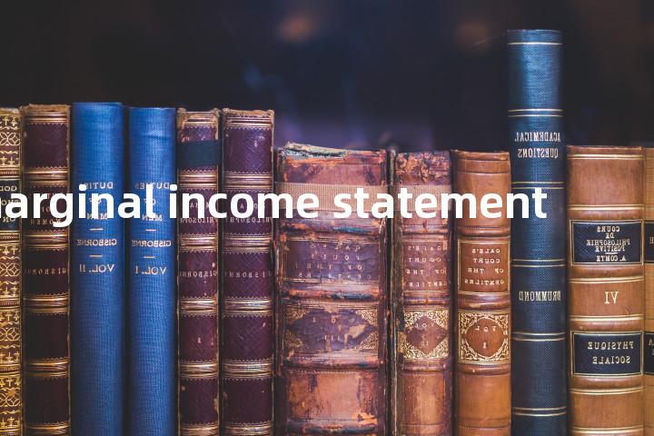 marginal income statement单词图解，单词释义场景配图
