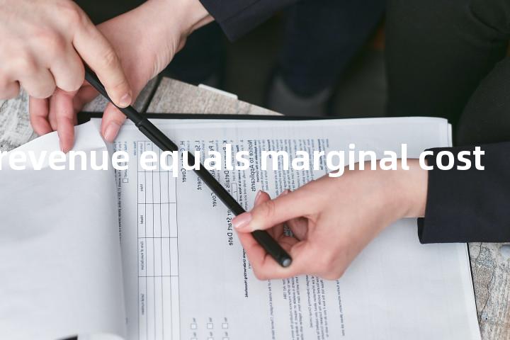 marginal revenue equals marginal cost单词图解，单词释义场景配图