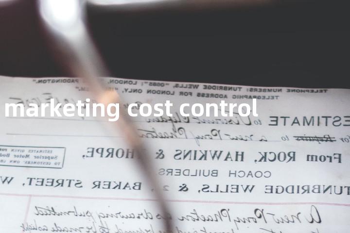 marketing cost control单词图解，单词释义场景配图
