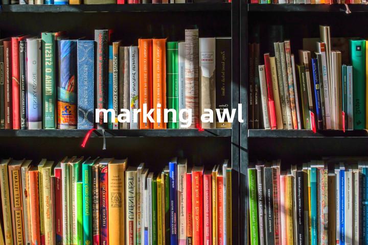marking awl单词图解，单词释义场景配图