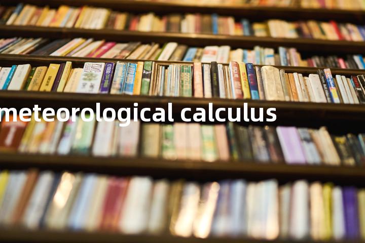meteorological calculus单词图解，单词释义场景配图