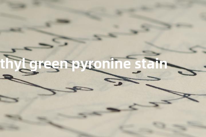 methyl green pyronine stain单词图解，单词释义场景配图