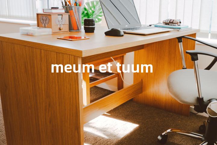 meum et tuum单词图解，单词释义场景配图