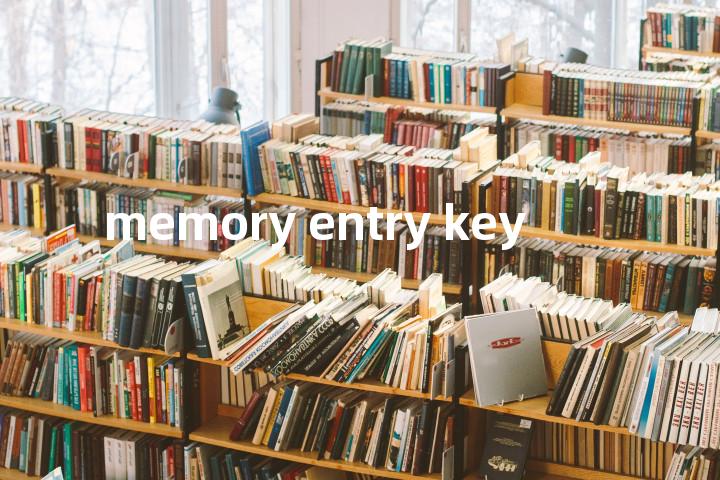 memory entry key单词图解，单词释义场景配图