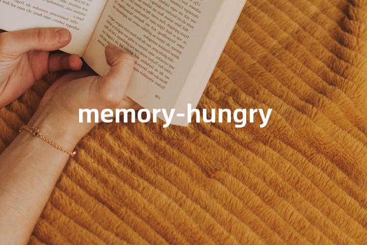 memory-hungry单词图解，单词释义场景配图