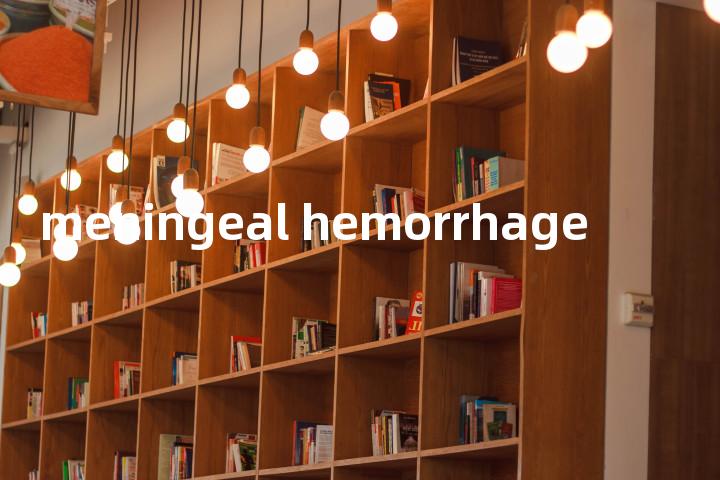 meningeal hemorrhage单词图解，单词释义场景配图