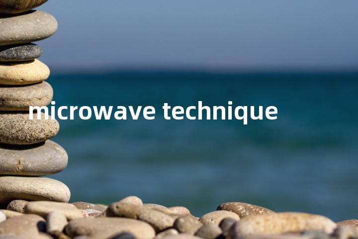 microwave technique单词图解，单词释义场景配图