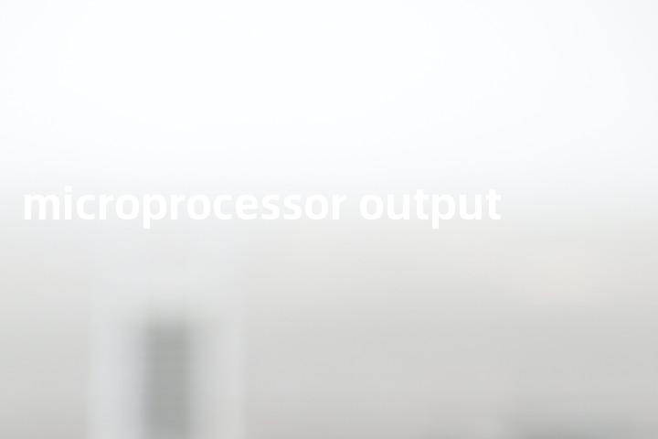 microprocessor output单词图解，单词释义场景配图