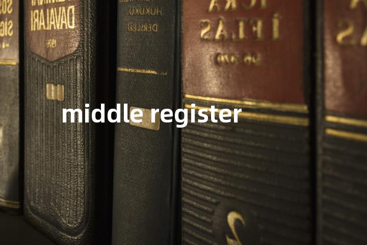 middle register单词图解，单词释义场景配图