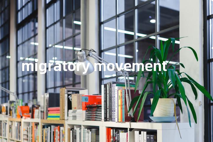 migratory movement单词图解，单词释义场景配图
