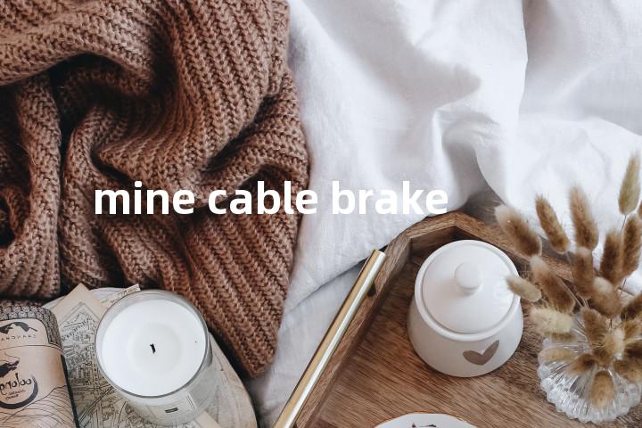 mine cable brake单词图解，单词释义场景配图