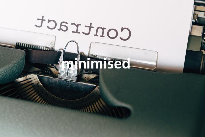 minimised单词图解，单词释义场景配图