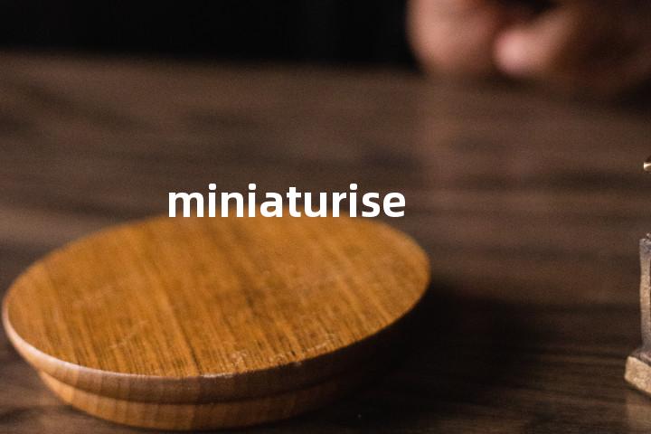 miniaturise单词图解，单词释义场景配图