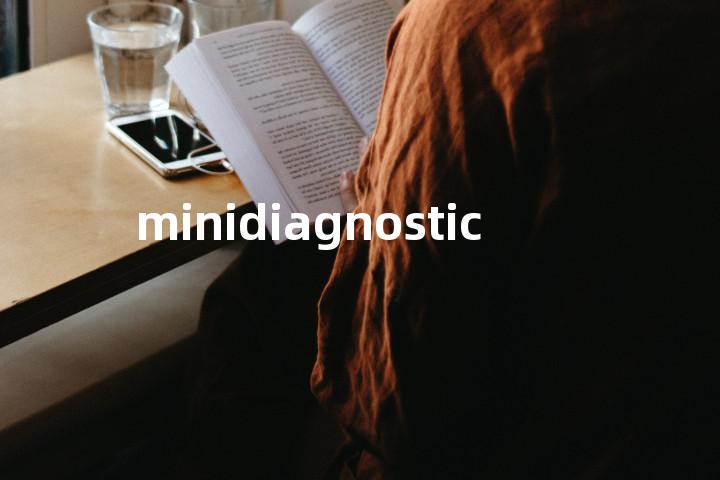 minidiagnostic单词图解，单词释义场景配图