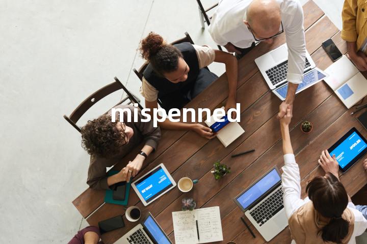 mispenned单词图解，单词释义场景配图