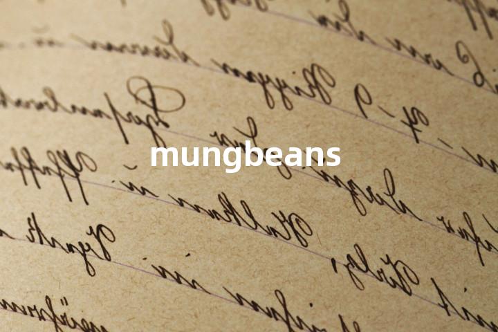 mungbeans单词图解，单词释义场景配图