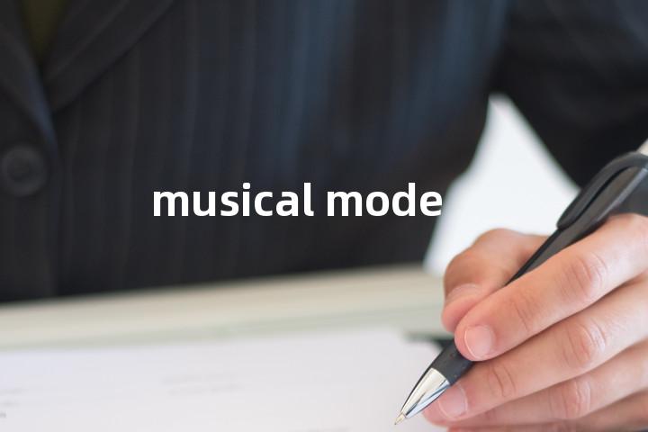 musical mode单词图解，单词释义场景配图